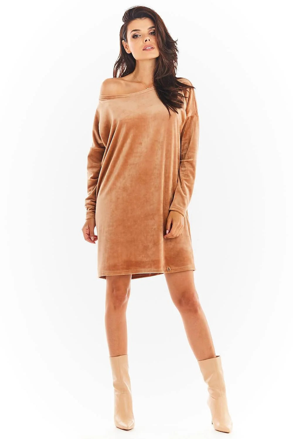 Nuisette en velours bordeaux élégante et confortable manches longues coupe ample pour occasions semi-formelles