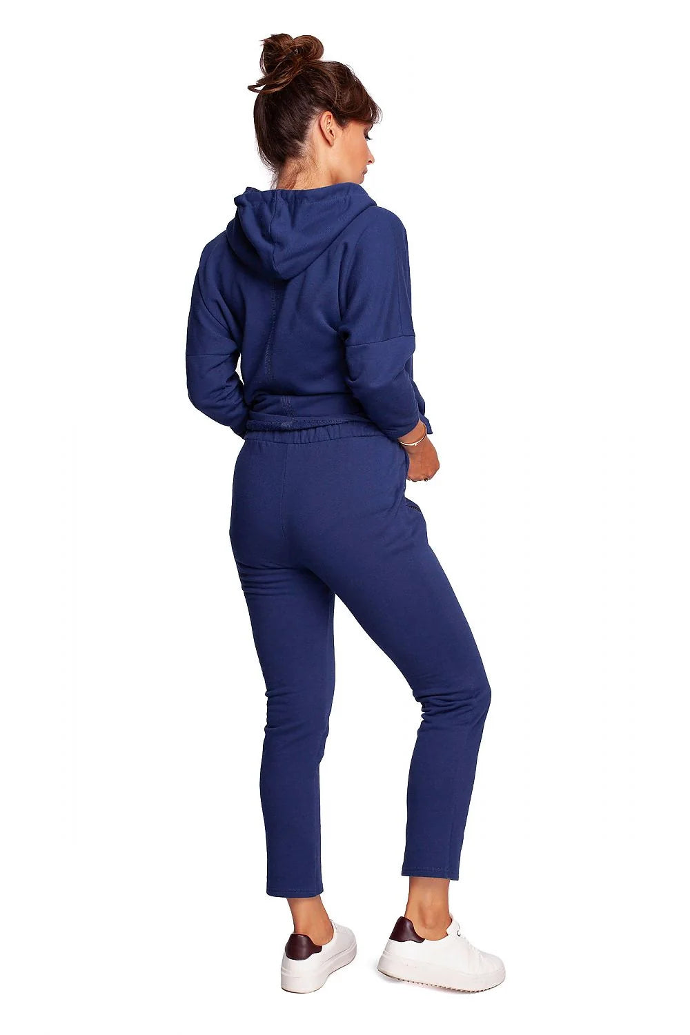 Pantalon survêtement Be Wear robe hoodie rose pâle taille élastique poches zippées jogging athleisure femme