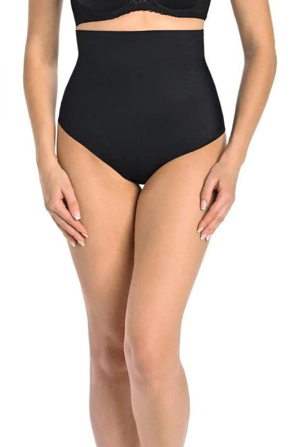 Culottes gainantes sans couture taille haute noires femmes matière élastique confort silhouette lisse design moderne
