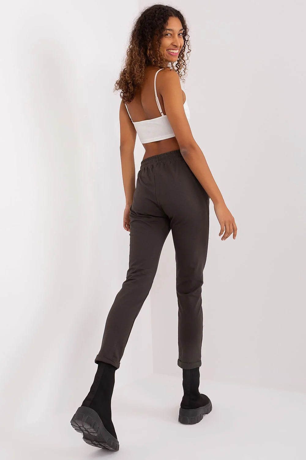 Pantalon survêtement Relevance femme confort style décontracté coupe ample matière douce élastique taille ajustable poches latérales