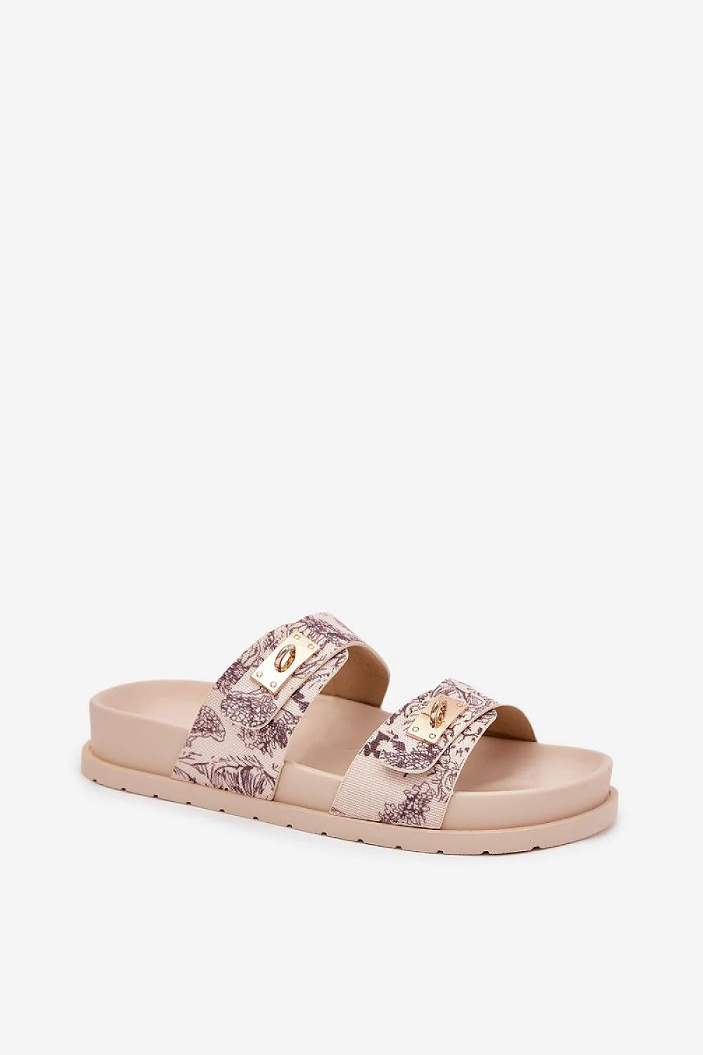 Sandales pour femmes à motifs floraux imprimés, style élégant, semelle plateforme 3 cm, confortable et durable, textile doux, idéales pour les tenues estivales, looks tendance et sophistiqués, occasions quotidiennes et spéciales