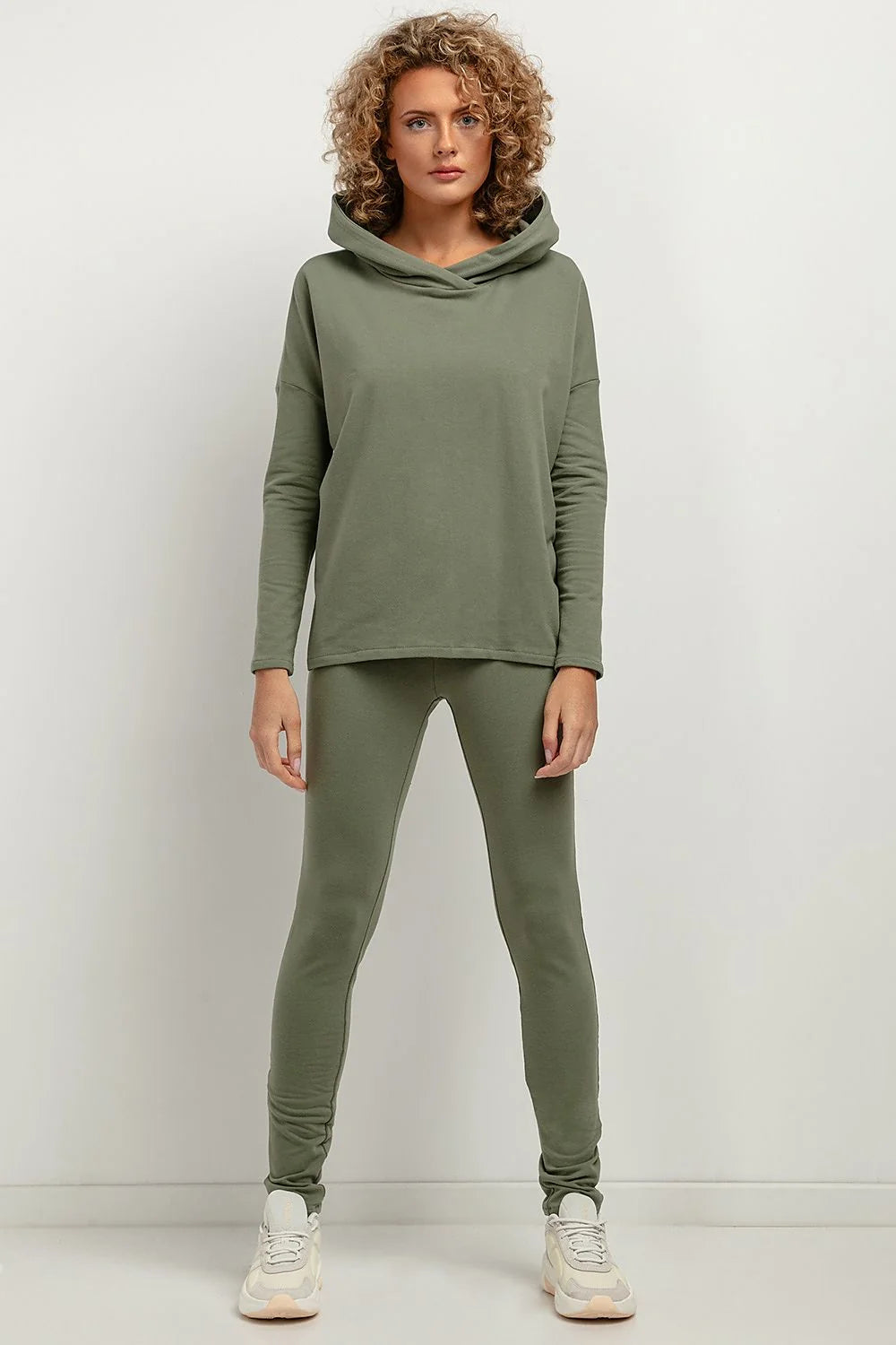 Leggings longues Tessita style décontracté sportswear femmes confortable maille sweatshirt longueur cheville coupe ajustée