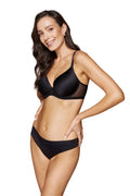 Soutien-gorge rembourré Gorteks design classique microfibre douce tissu satiné tulle transparent élasthanne polyamide fabrication Pologne femme
