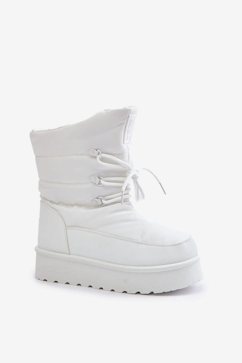 Bottes de neige pour femme élégantes montantes design moderne tissu matelassé fourrure intérieure semelle plateforme épaisse chauffantes confortables froid neige hiver
