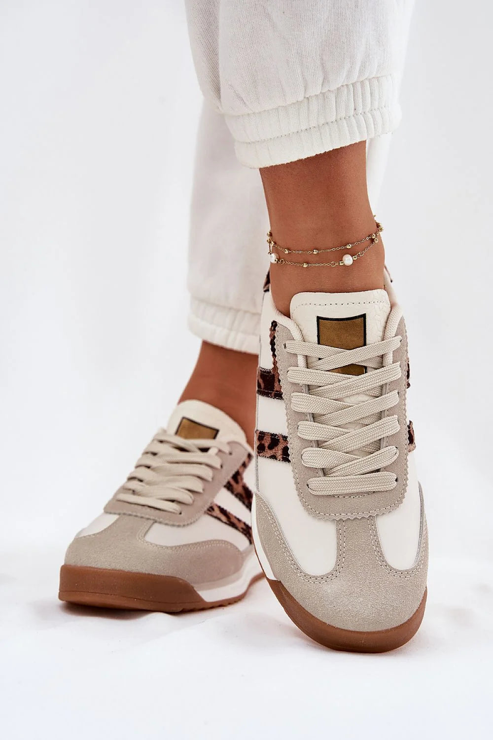 Chaussures de sport Step in style design moderne élégant motif animalier simili cuir confortable femmes