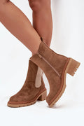 bottines chelsea femme suédine camel écologique boutarrondi talonbloc moyen confortable fourré fermetureeclair empiècementelastique languettearriere semellecrantee antiderapante polyvalente quotidienne