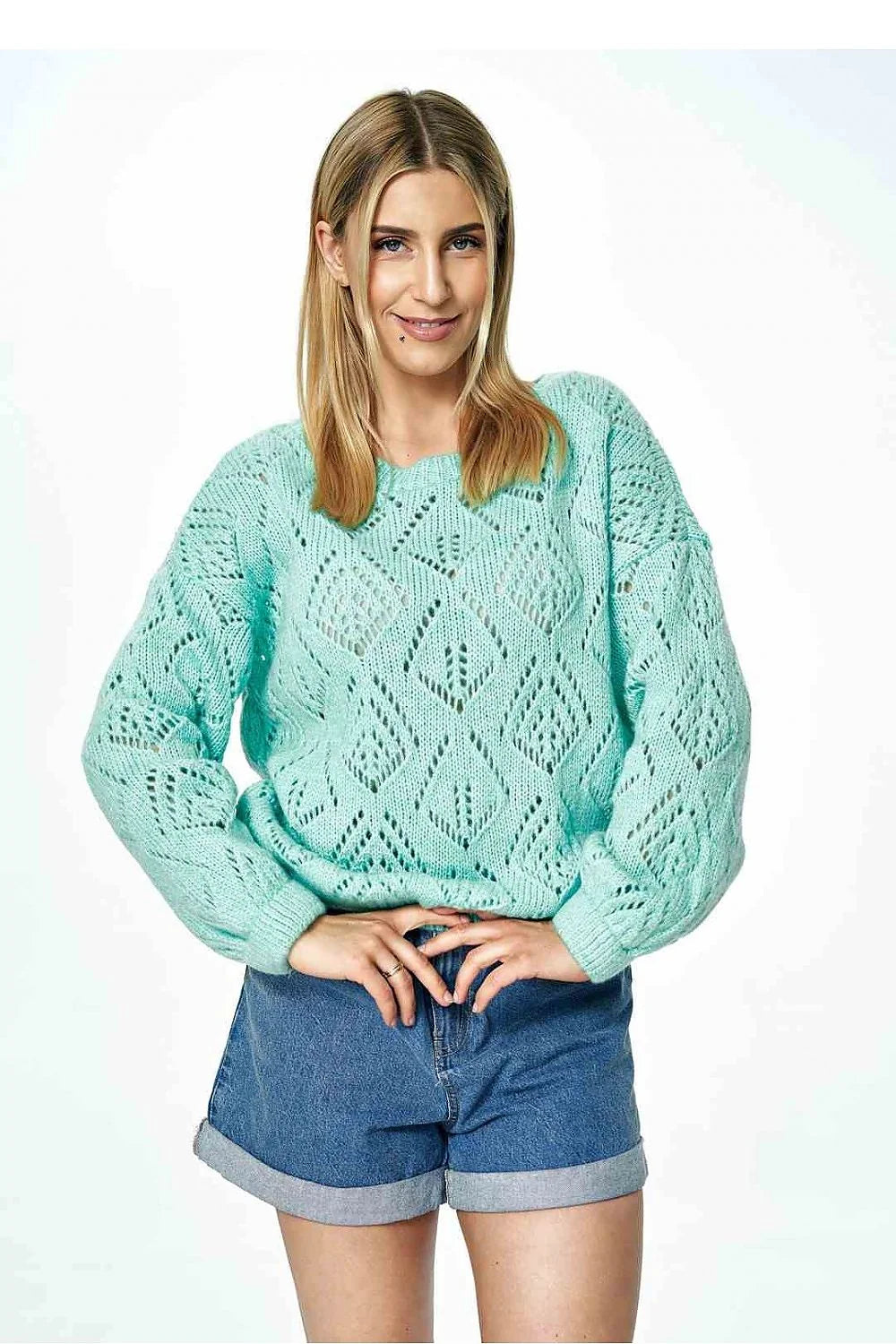 Pull pour femme design moderne ajouré manches longues matière douce style intemporel confort et élégance Chandail Figl