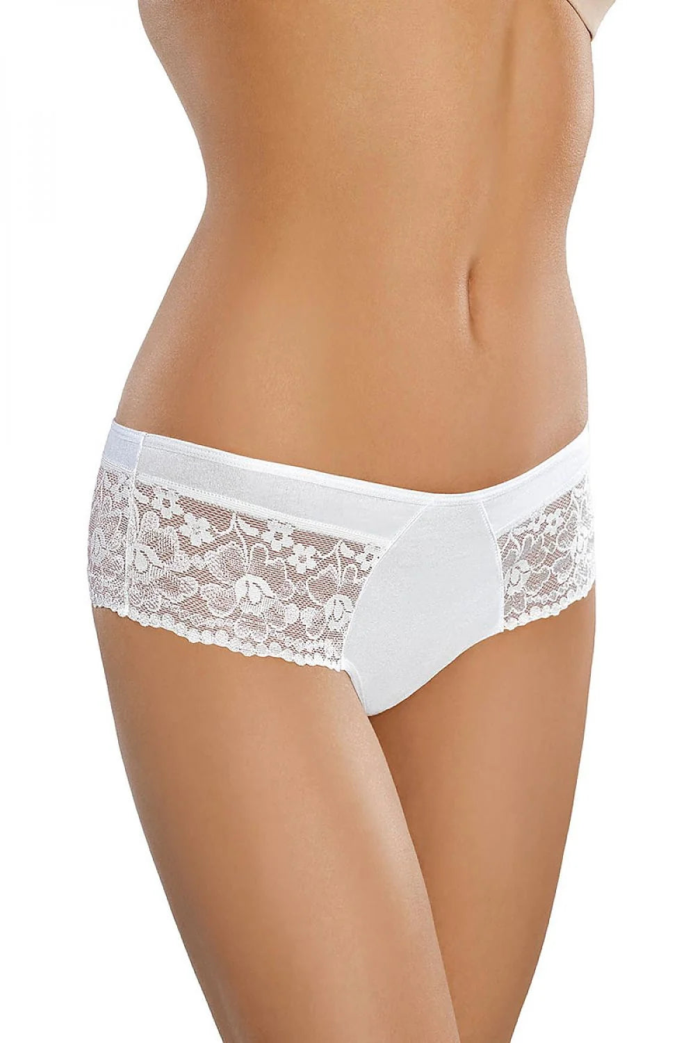 Slip féminin élégant en dentelle floral Gabidar coton 95% elasthanne 5% slip court taille élastiquée