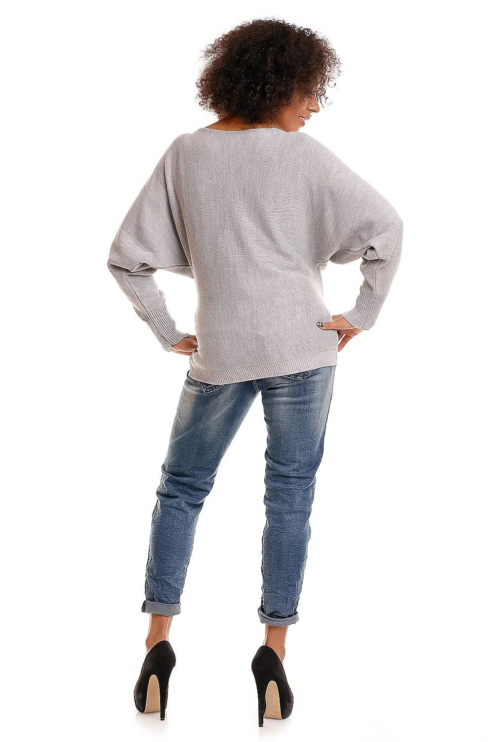 Chandail grossesse Pee Ka Boo, pull maternité oversize, coupe Kimono, manches longues, encolure bateau, tissu doux, 100% acrylique, confortable, élégant, mode maternité