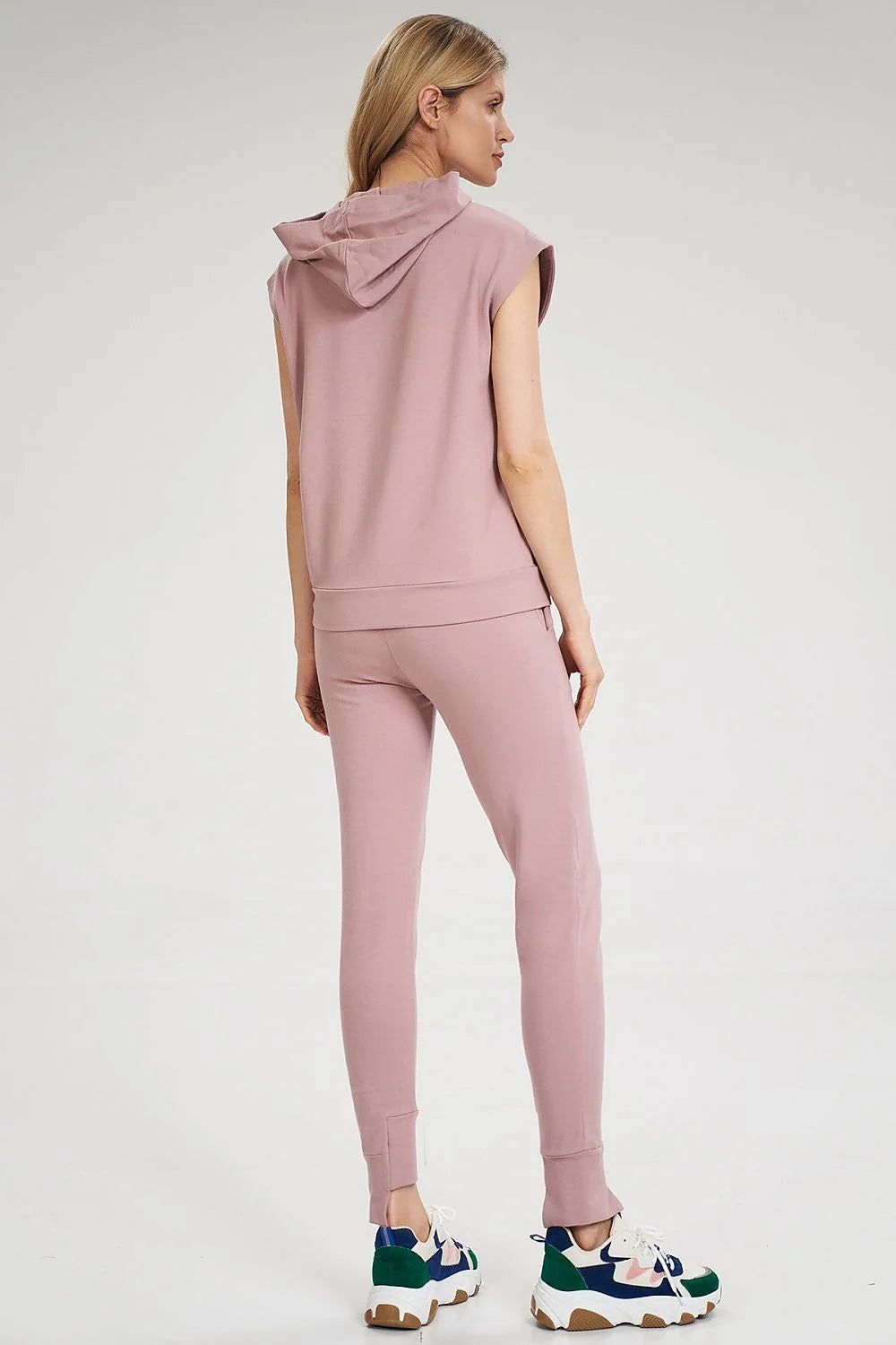 Pantalon de jogging coton violet décontracté ajusté pour look sportif confortable au quotidien femmes