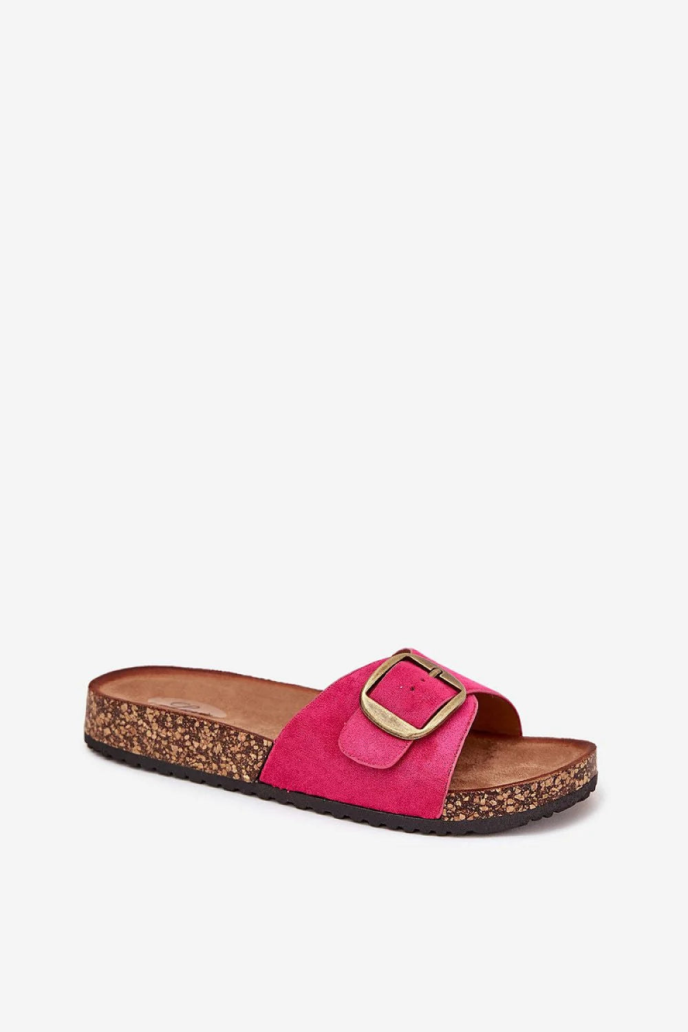 mules femme suédine écologique plateforme liège 3cm boucle sangle réglable semelle profilée cuir suédé confortable légère journée estivale polyvalente élégante