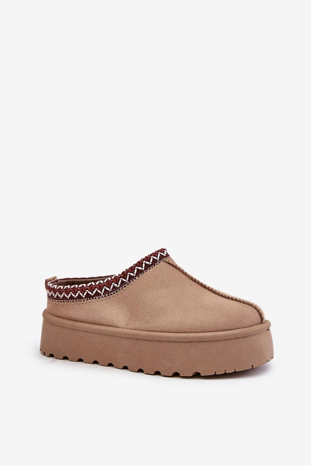 Bottes de neige pour femmes Step in style - Design épuré, suédine écologique, beige clair, confort maximal, style moderne