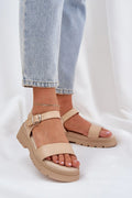 Sandales platesforme cuir vegan femmes confortables été plage城市 style ouvert manches longues dos nu dentelle noire taille ajustable femme