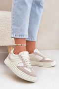 Chaussures de sport Step in style pour femmes plateforme design moderne style casual confortable amorti élevé cuir synthétique tissu maille