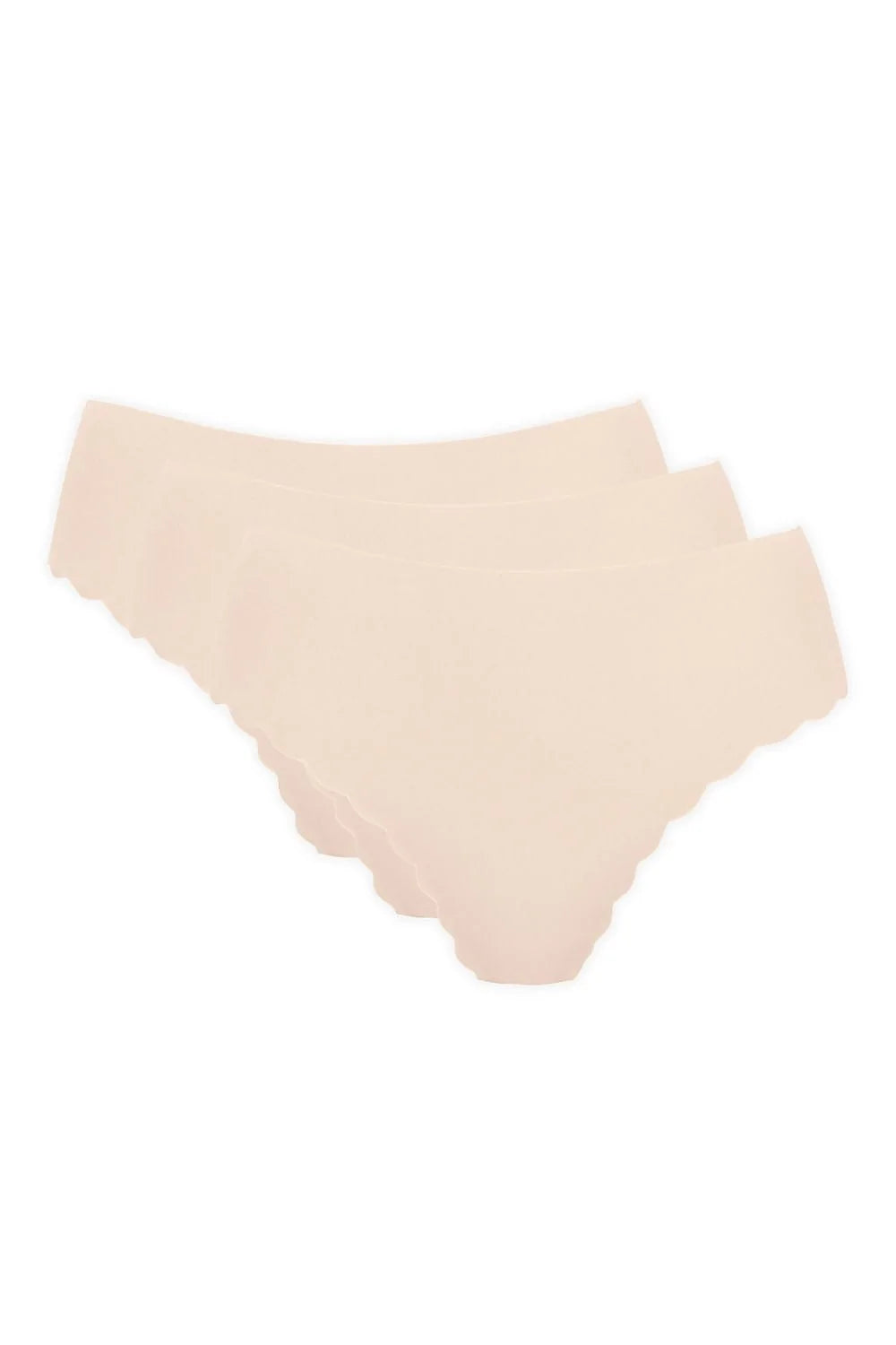 lot trois culottes invisibles bikini hipster nude chair microfibre extensible lisse antitraces festonnes mihaute maintien gousset coton confortable quotidien discret