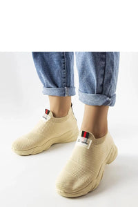 Chaussures de sport pour femmes en maille beige, semelle épaisse, confortable, style moderne, Sneakers Swaprome