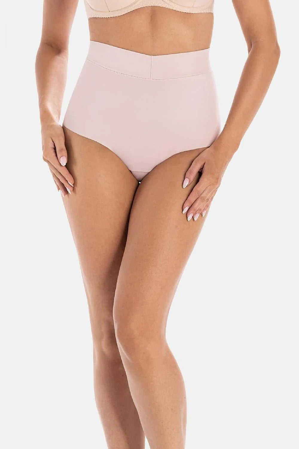 Culottes Taille Haute Femme Minimalistes Polyamide Elasthanne Nuage Finitions Discrètes Confort Élégance Coupe Slimming Support Abdominal Mode Intime Haute Qualité