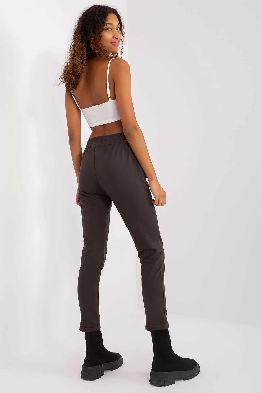 Pantalon survêtement Relevance femme confort style décontracté coupe ample matière douce élastique taille ajustable poches latérales
