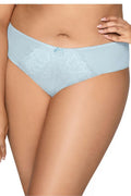 Culotte en dentelle floral femme bleu pâle microfibre douce maintien confortable occasion spéciale quotidienne