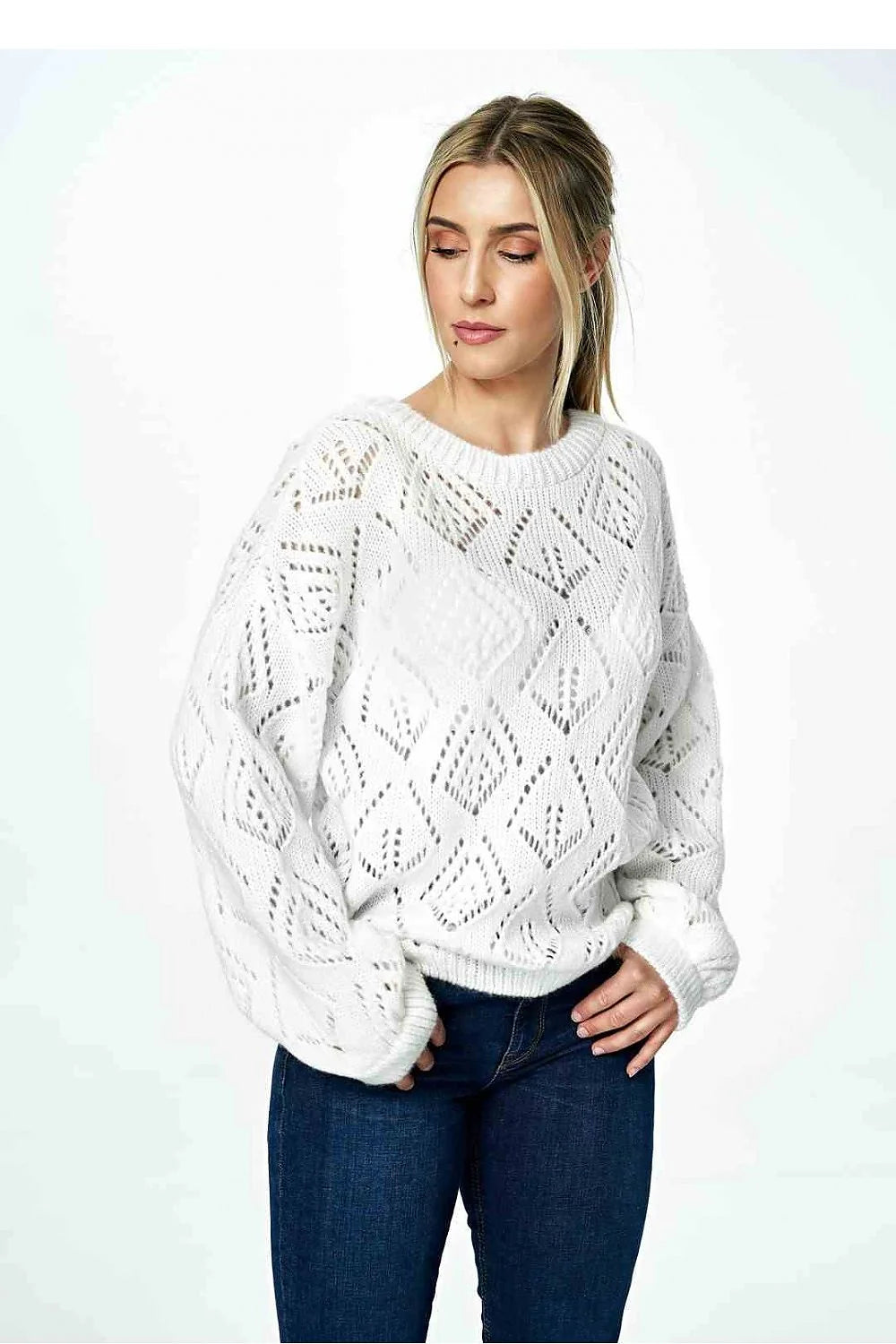 Pull pour femme design moderne ajouré manches longues matière douce style intemporel confort et élégance Chandail Figl