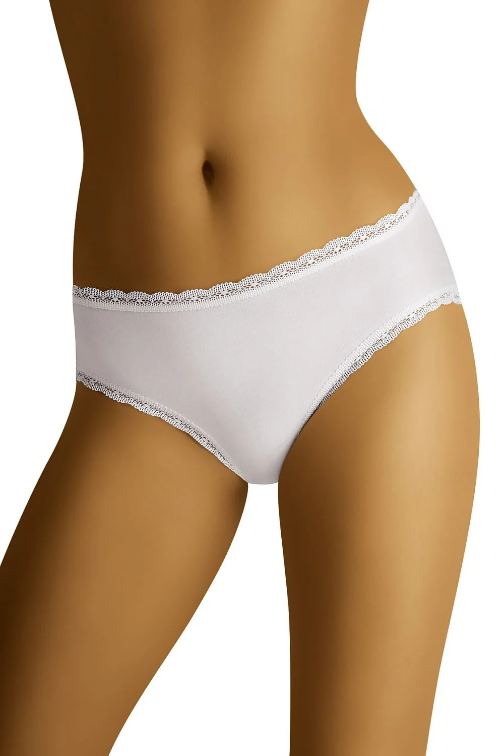 Culottes confortables en coton biologique avec dentelle féminine, design classique pour usage quotidien femmes