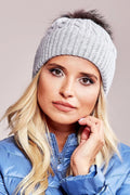 Bonnet d'hiver féminin chic bord côtelé large pompon moelleux acrylique coton cachemire mode hiver 2023 femme élégance intemporelle