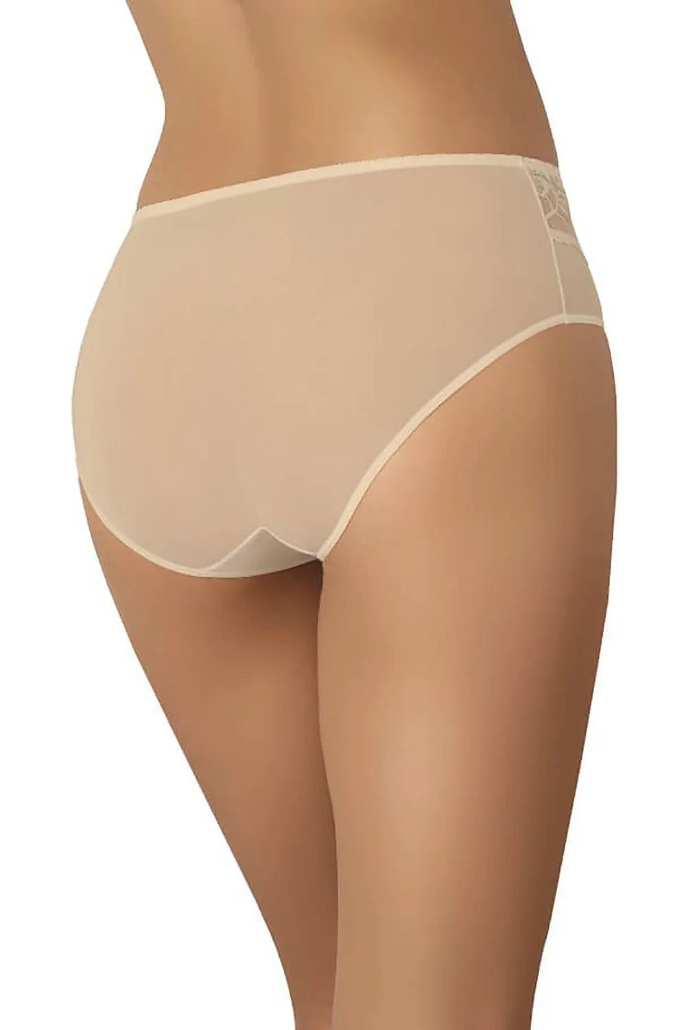 Ensemble de culottes Teyli en dentelle beige pour femmes, taille haute, confort optimal, XS à XXXL, 3 pièces, style élégant, matériau doux et extensible