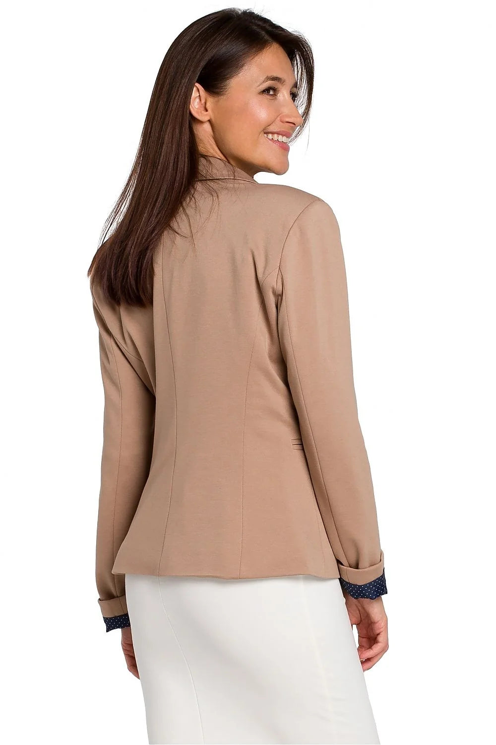 Blazer femme Stylove maille douce cintre pois polyvalent élégant taille ajustable Polyester Coton professionnel occasion