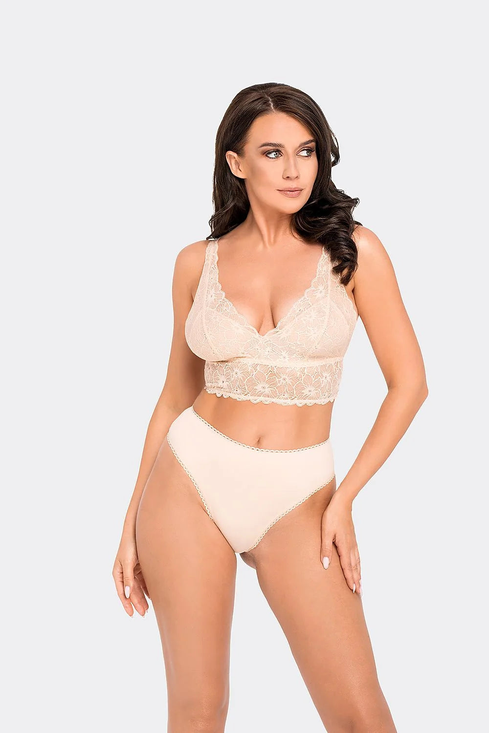 Culottes brésiliennes Babell en dentelle coton taille haute design audacieux lingerie féminine mode élégance
