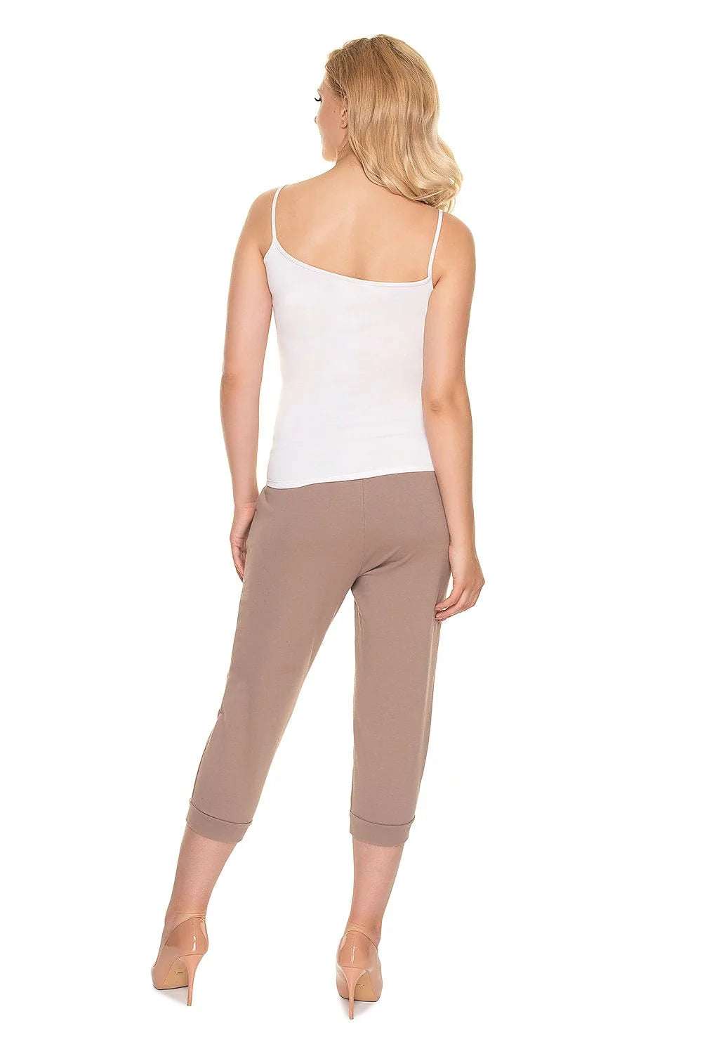 Legging maternité coton élasthanne confort ceinture haute gris avec poches pour futures mamans stylées