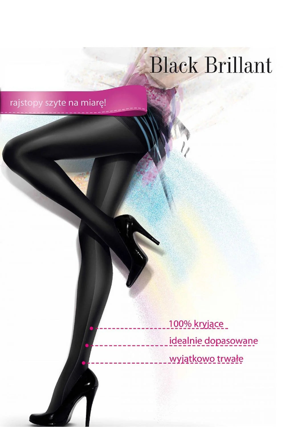 Collants noirs satinés élégants et brillants pour femmes modernes cherchant style et confort durable