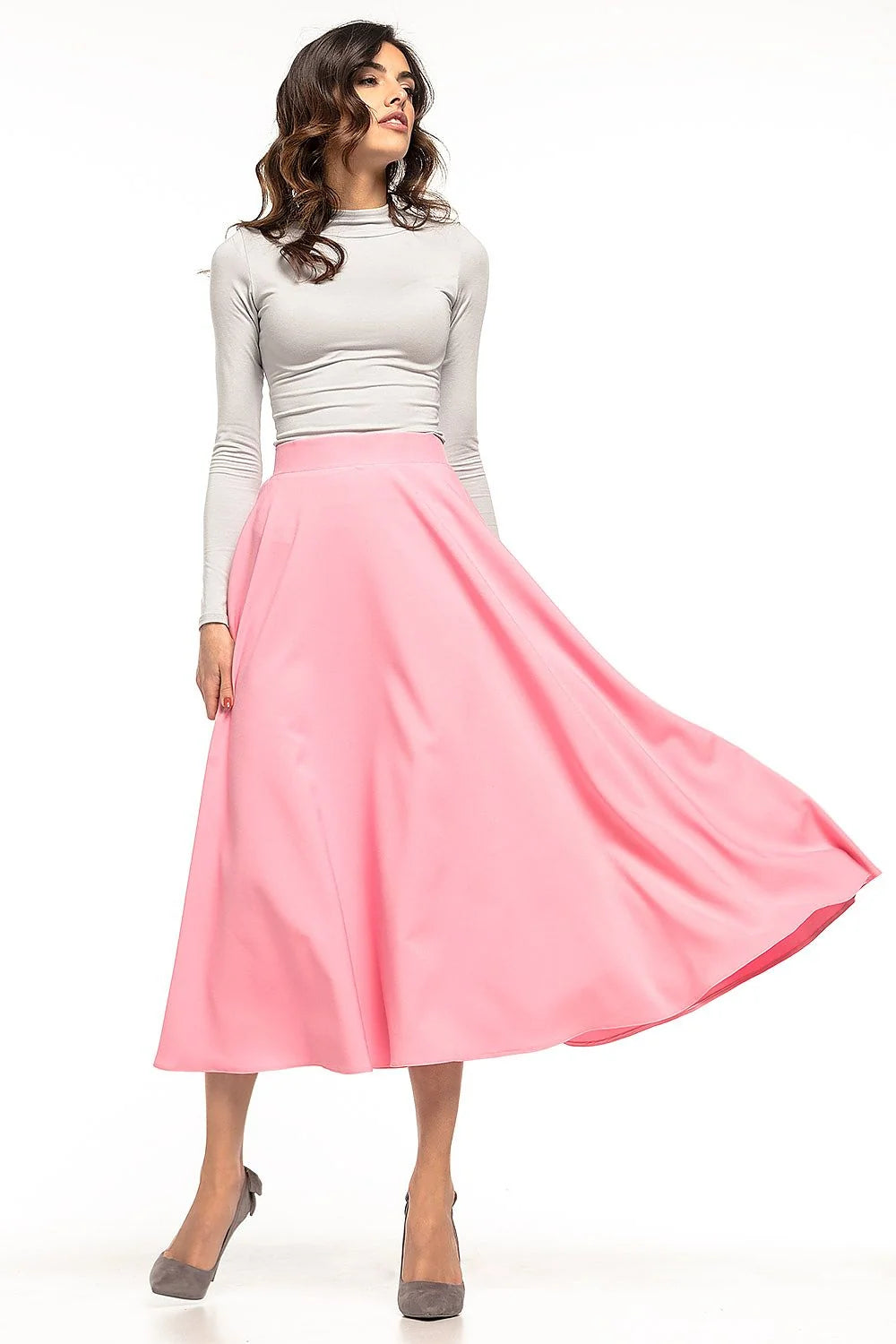 Jupe midi en coton élégante années 50 chic et moderne pour occasions spéciales femmes