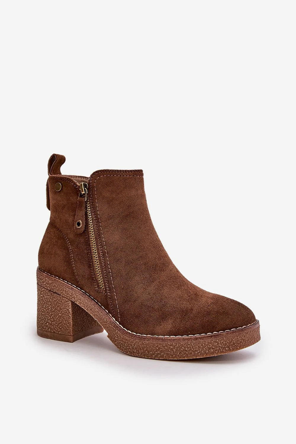 Bottes Chelsea femmes suédine écologique talon carré fourrure synthétique confort automne hiver style moderne élégant