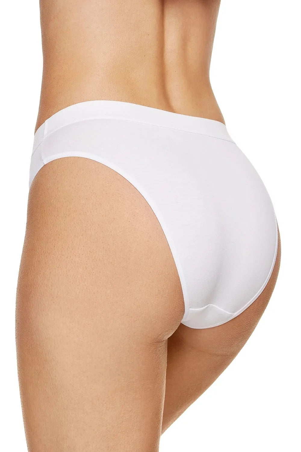 lot trois culottes coton 95 elasthanne 5 bikini taille moyenne échancrée allonge jambes valorise fesses bande elastique maintien confortable invisible