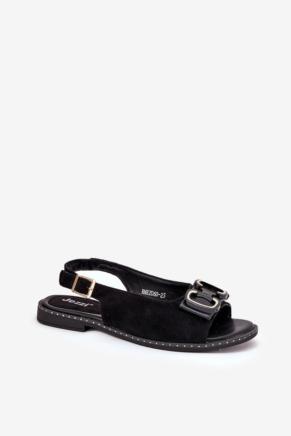 Sandales Step in style Jezzi pour femme, sandales à boucle réglable, cuir suédé écologique, semelle plantaire cuir, style bohème estival, look élégant et décontracté