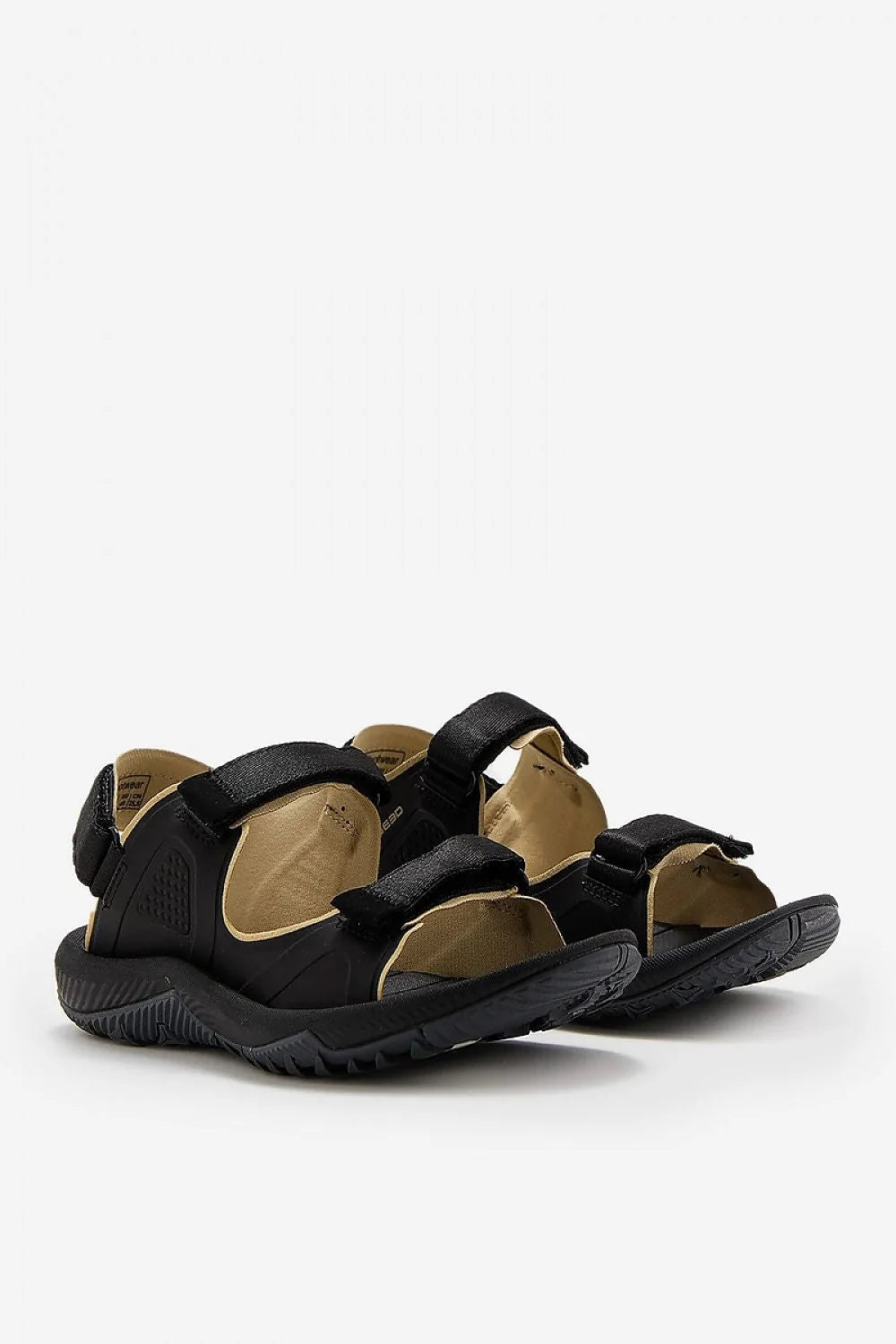 Sandales Step in style 4F pour femmes style sportif confort maximal fermeture Velcro noire beige été randonnée outdoor