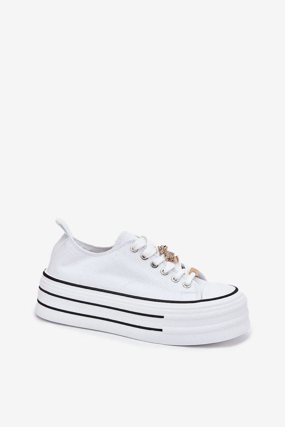 baskets femme modernes plateforme blanches textile cuir artificiel confortables tendance basses bout rond semelle épaisse étagée lacets ruban