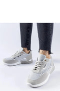 Chaussures de sport mode femme design moderne élégant basse lacets métal doré semelle renforcée confortable occasion quotidienne décontractée