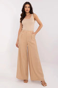 Pantalon femme élégant large taille haute palazzo viscose haute qualité occasion spéciale travail quotidien