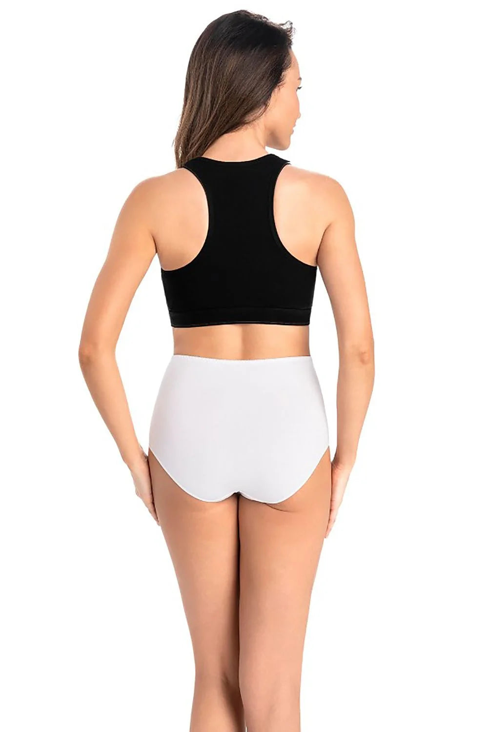 Ensemble athlétique féminin haut et culotte taille haute maille transparente polyester elastane sport mode femme