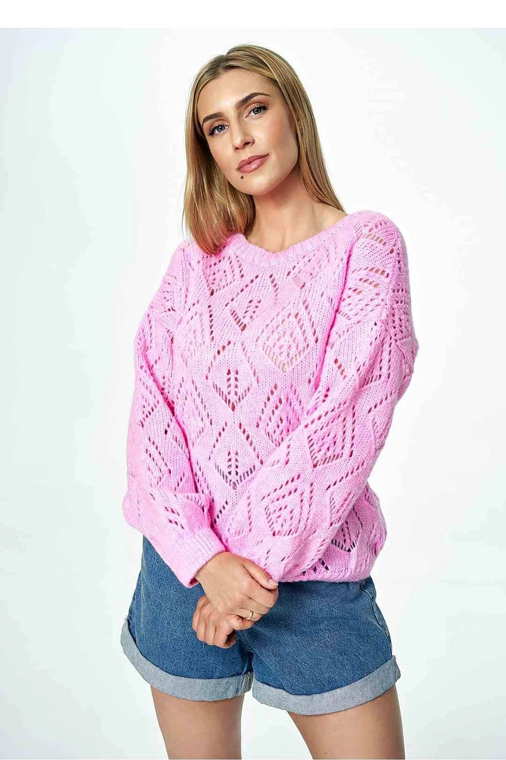 Pull pour femme design moderne ajouré manches longues matière douce style intemporel confort et élégance Chandail Figl