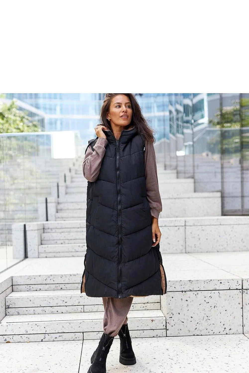Bottines noires pour femmes design contemporain audacieux daim simili semelle épaisse fermeture éclair latéraleversible plateau
