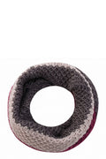 Écharpe infinie Infinity Kamea pour femme en laine douce, style élégant, dégradé beige gris rose, confort hiver, accessoire mode
