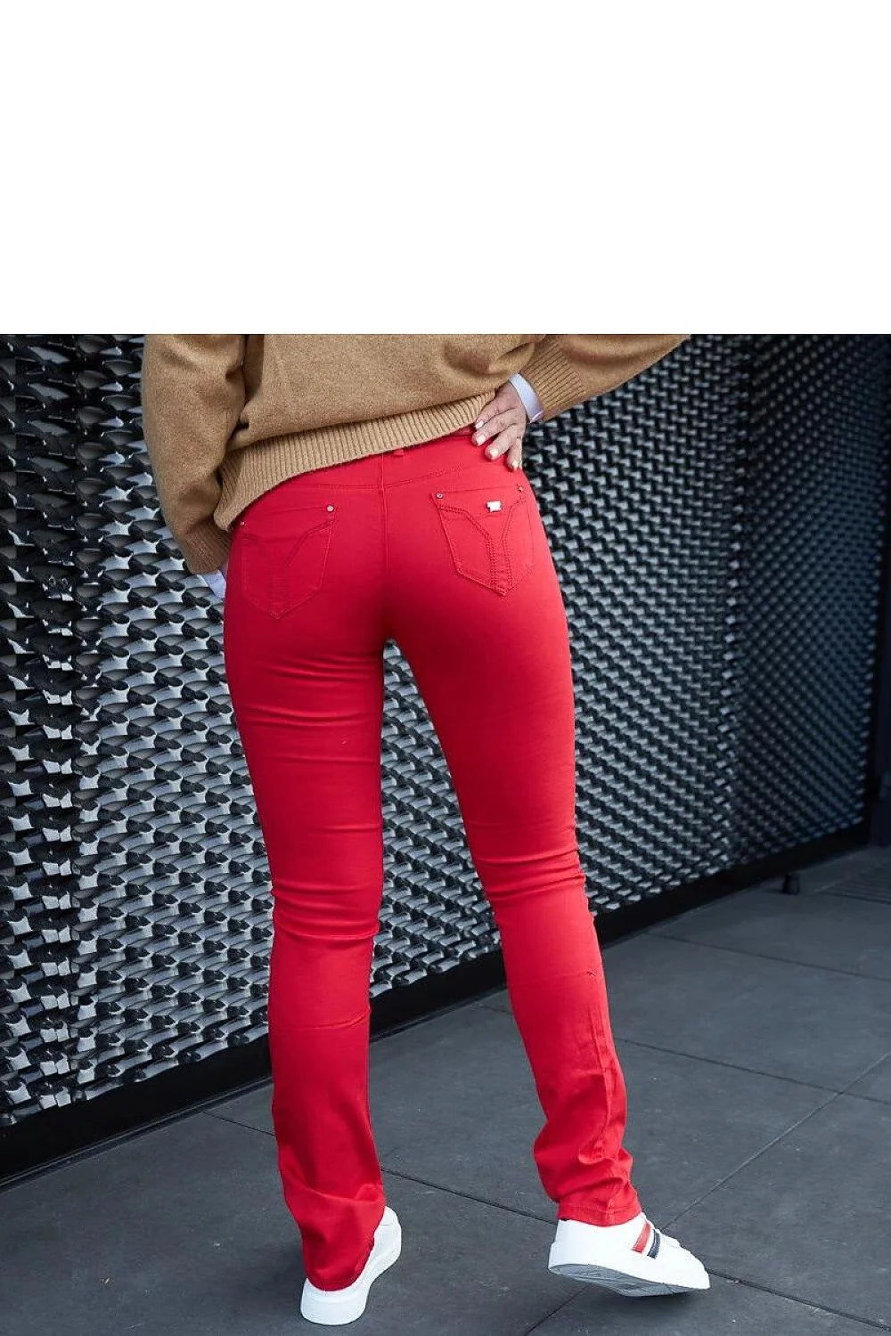 baskets femme blanches cuir naturel lisse semelle plateforme épaisse antidérapante talon 3cm bandes latérales rouge bleu