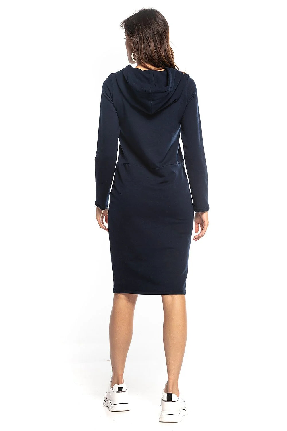 Robe sweat à capuche femme maille douce verte casual confortable pour sorties mode actuelle