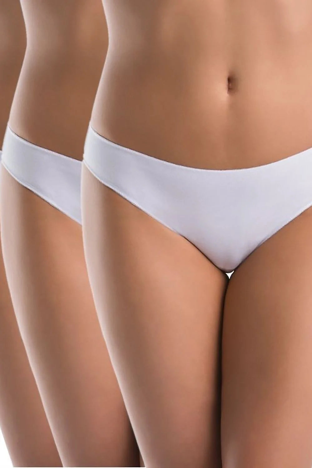 culottes classiques coton blanc taille basse échancrée lot trois doux respirant extensible bords plats coutures invisibles confortable