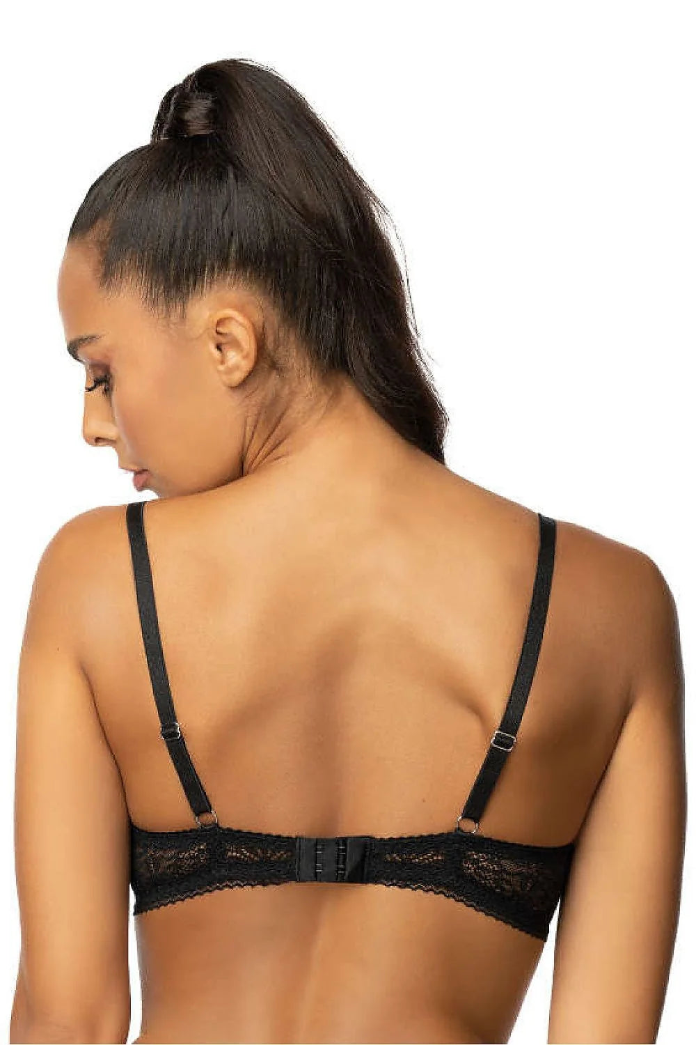 Soutien-gorge push-up dentelle noire élégant bretelles ajustables maintien optimal tenues quotidiennes et spéciales femme