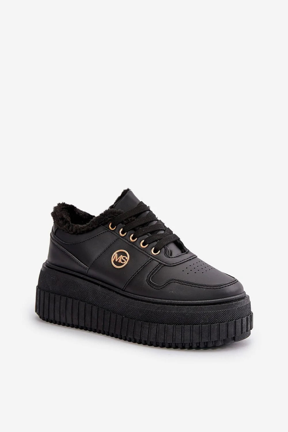 Chaussures de sport Step in style pour femme cuir écologique fourrure doublure plateforme massive confort