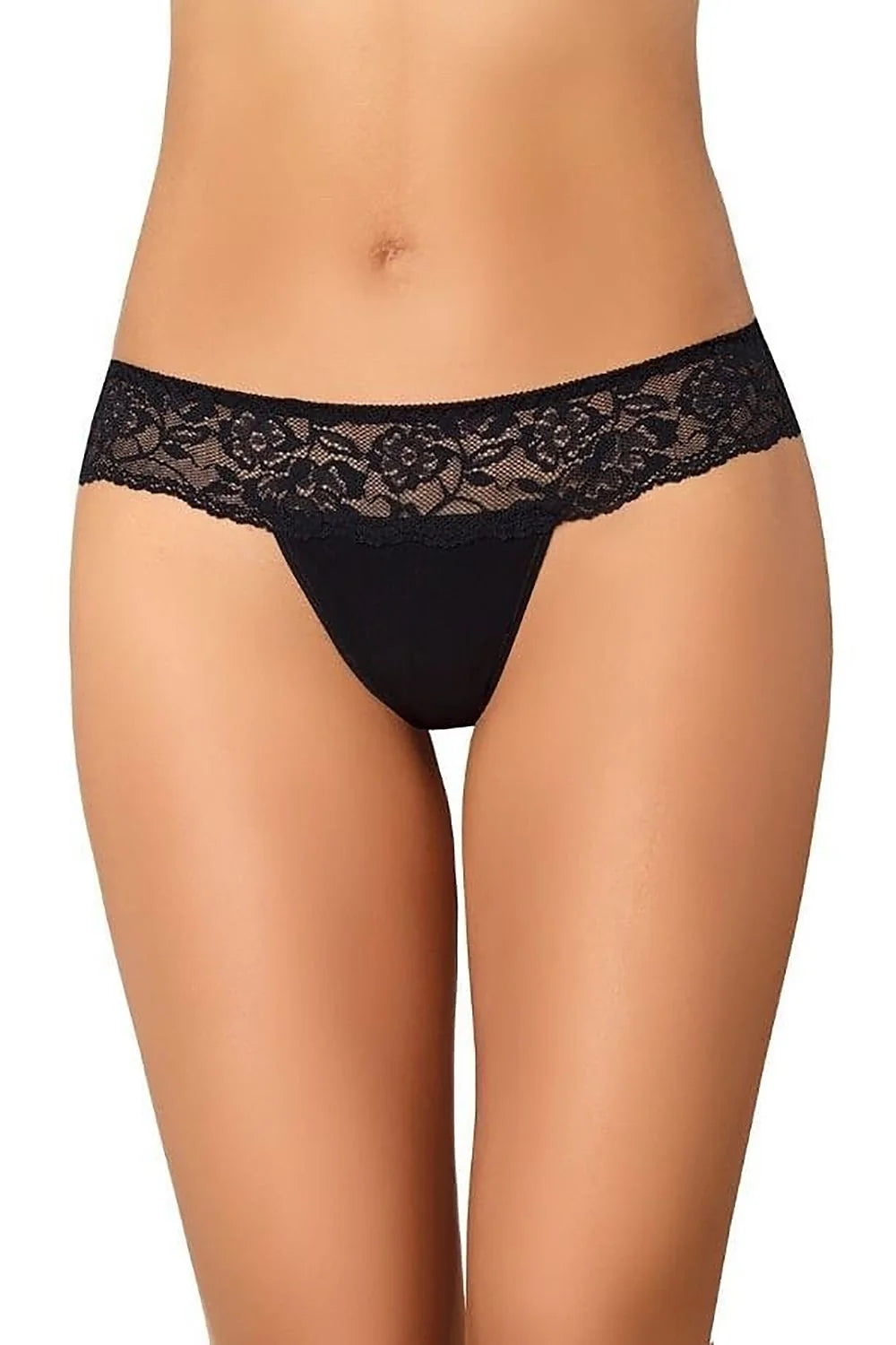 Ensemble de strings féminins dentelle maille fine noir taille ajustable femme design épuré sophistiqué motif floral