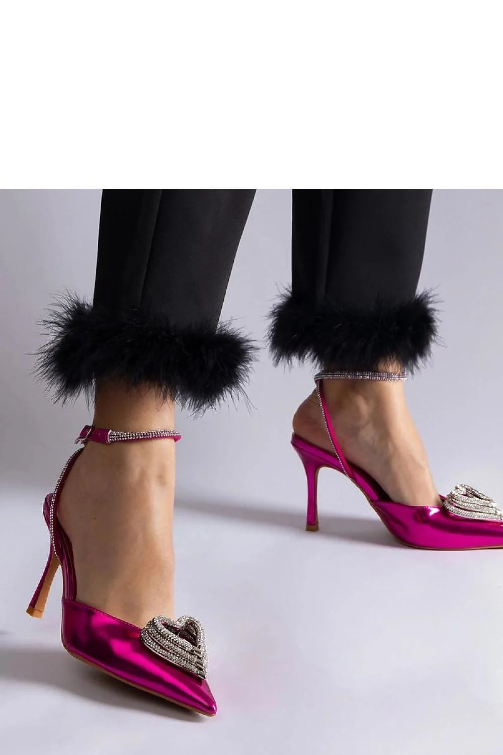 Escarpins à talons hauts Solea design ouvert zircons cuir synthétique talons stables confort occasions spéciales femmes